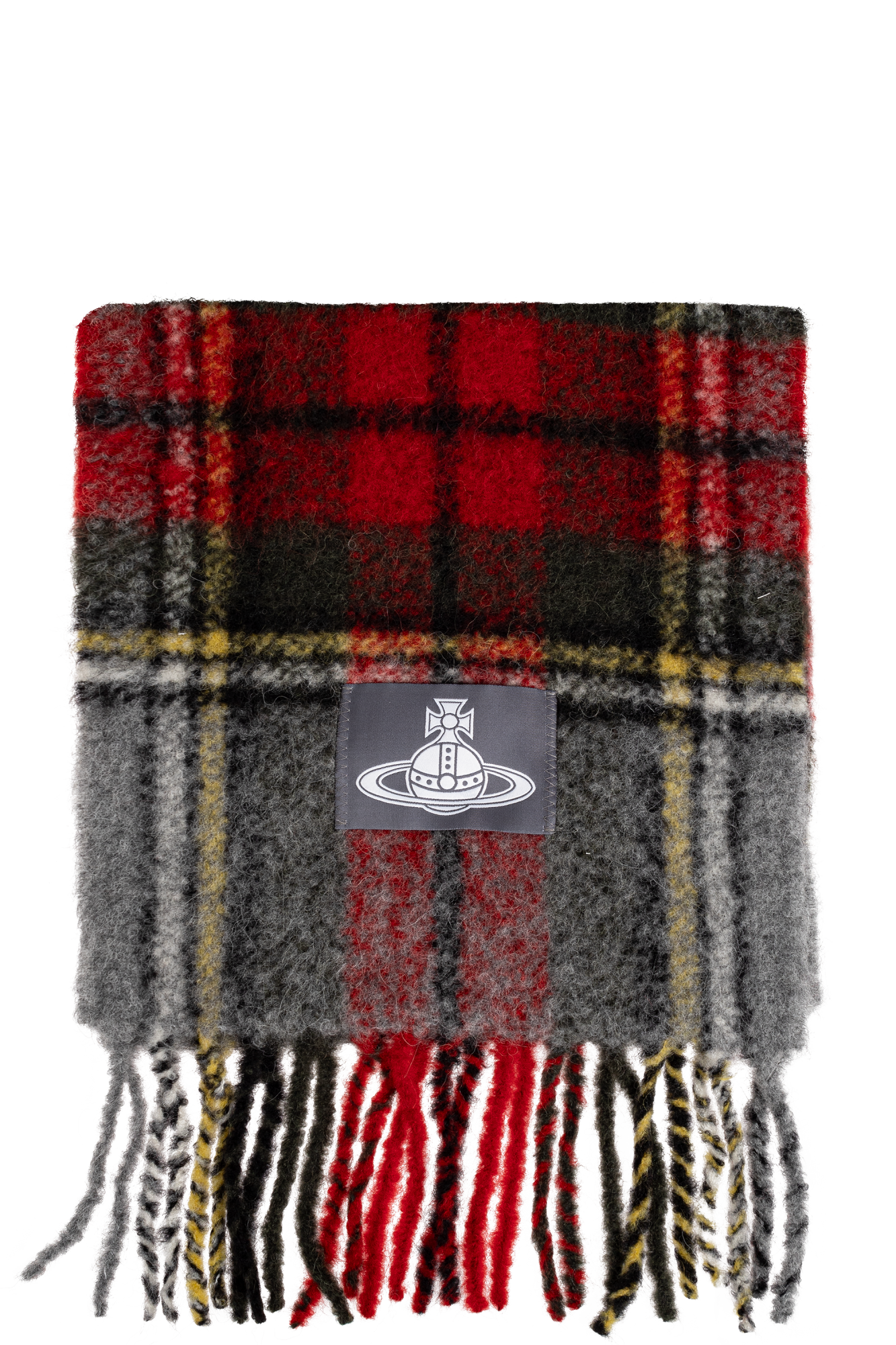 小物 Vivienne Westwood fooded scarf Vivienne Westwood Orb Fringed Scarf | Black | FARFETCH PL